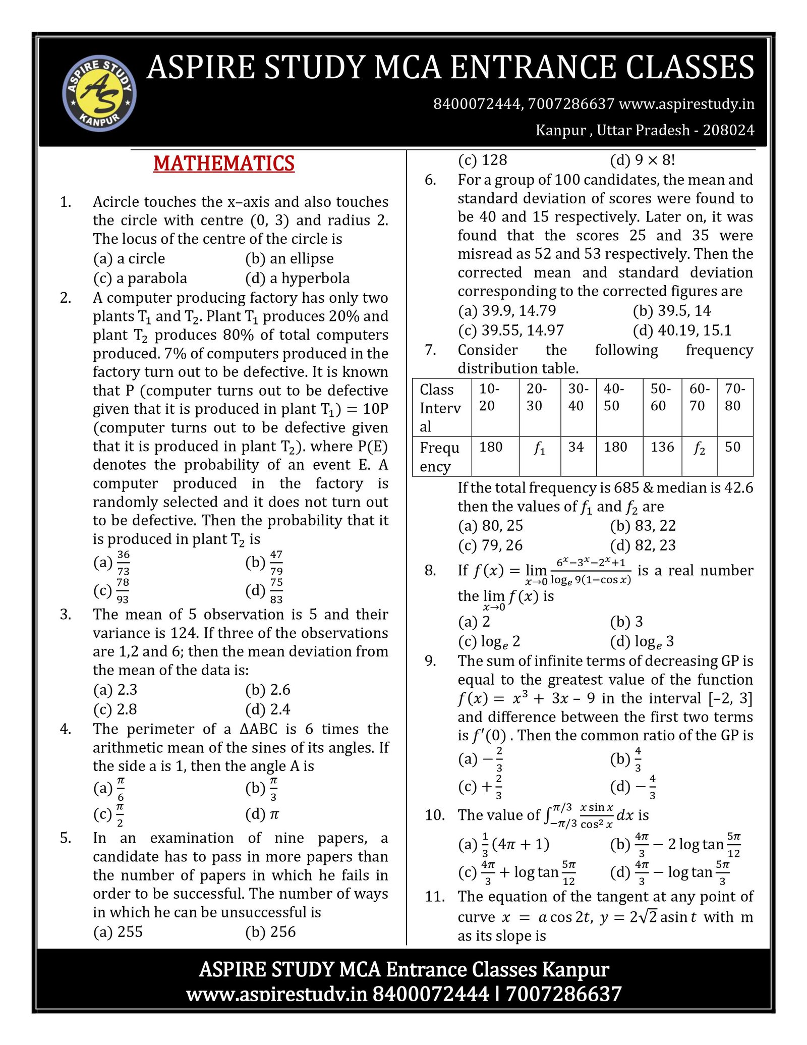 NIMCET 2023 Question Paper PDF Download with Answer Key