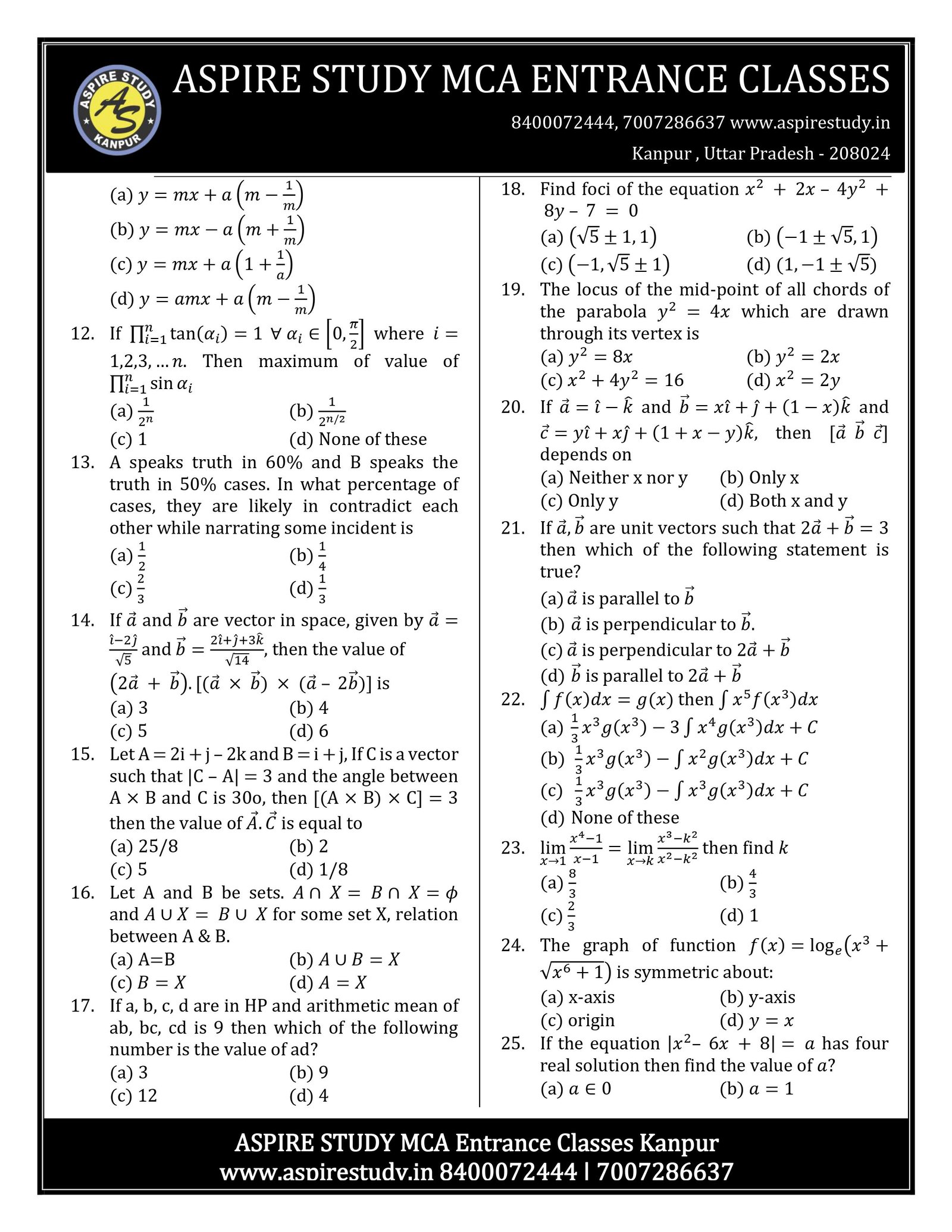 NIMCET 2023 Question Paper PDF Download with Answer Key